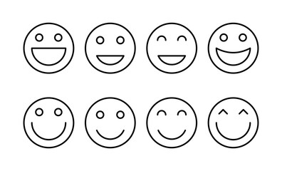smile icon vector for web and mobile app. smile emoticon icon. feedback sign and symbol