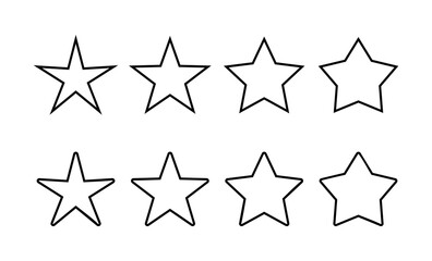 Star Icon vector for web and mobile app. rating sign and symbol. favourite star icon