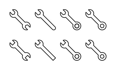 Wrench icon vector for web and mobile app. repair icon. tools sign and symbol