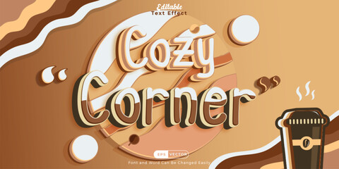 Coffee Shop Vibes: Cozy Corner Text Effect