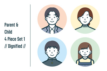 凛々しい親子の4点セットno.1