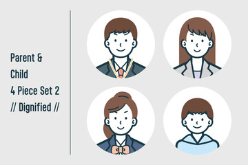 凛々しい親子の4点セットno.2