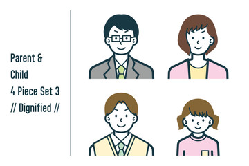 凛々しい親子の4点セットno.3