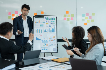 Asia business meeting   consultations of business people in the company's meeting room. 