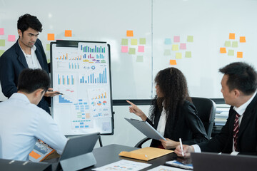 Asia business meeting   consultations of business people in the company's meeting room. 