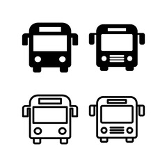 Bus icon vector illustration. bus sign and symbol. transport symbol