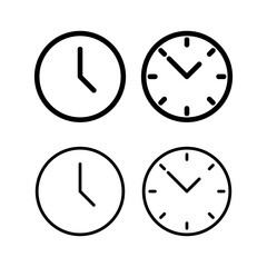 Clock icon vector illustration. Time sign and symbol. watch icon