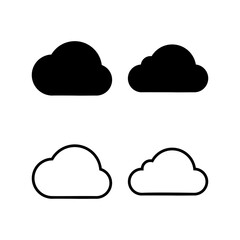 Cloud icon vector illustration. cloud sign and symbol