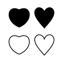 Love icon vector illustration. Heart sign and symbol. Like icon vector.