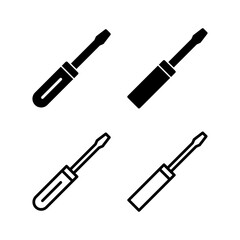 Screwdriver icon vector illustration. tools sign and symbol