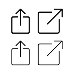 Share icon vector illustration. Sharing sign and symbol