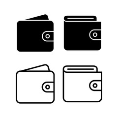 Wallet icon vector illustration. wallet sign and symbol