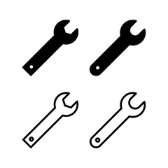 Wrench icon vector illustration. repair icon. tools sign and symbol