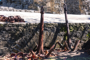 old anchors on Pigeon Island (St. Lucia)