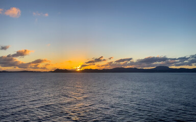 sunrise near St. Lucia