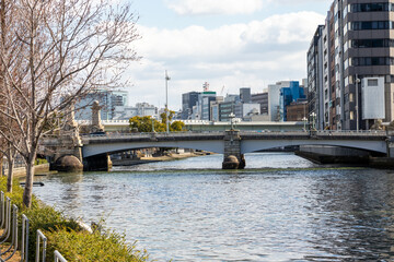 大阪・土佐堀川と難波橋
