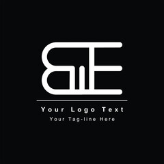 creative modern initial BE EB B E