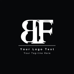 Premium Initial Letter BF logo design