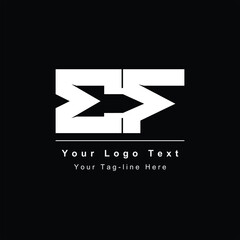 BF FB initial based Alphabet icon logo