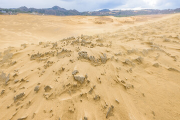 鳥取砂丘の砂柱（さちゅう）　日本
