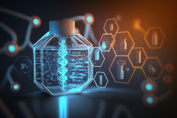 medicine and technology concepts, Generative AI	