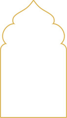 Islamic arch frame illustration
