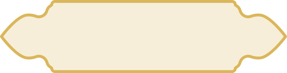 Islamic ribbon banner illustration