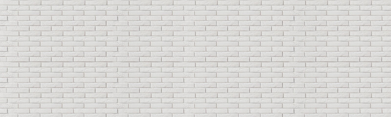 White brick wall as background. Banner design