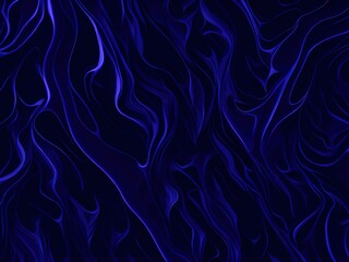 Blue smoke waves abstract background, Generative AI
