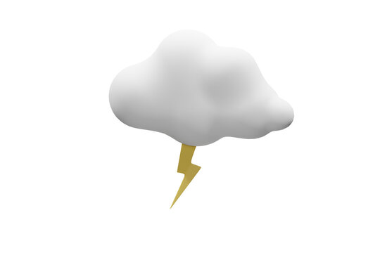 weather icon, Weather forecast emoji. Cartoon creative design icon. 3D Rendering