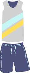 Men sportwear illustration