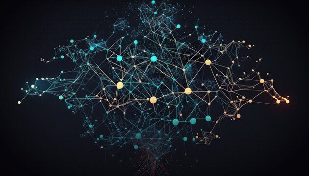 Data web abstract technology background