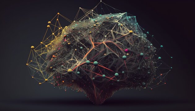 Data web abstract technology background