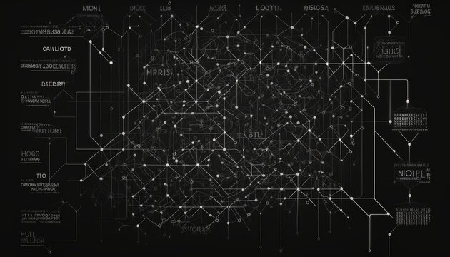 Data Web abstract electronic circuit board 