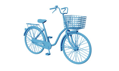  自転車3DCGイラスト