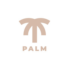 Palm logo design illustration vector template