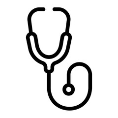 stethoscope line icon