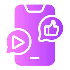 social gradient icon