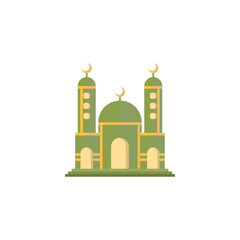Mosque Islamic Icon Ilustration logo