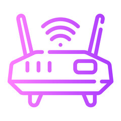 wireless gradient icon