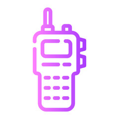 walkie gradient icon