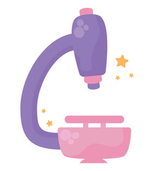 microscope with stars