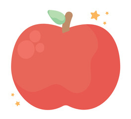 apple with stars