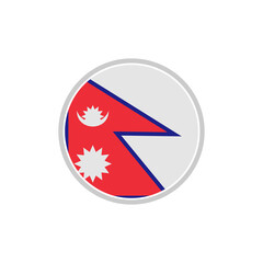 Nepal flags icon set, Nepal independence day icon set vector sign symbol