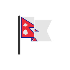 Nepal flags icon set, Nepal independence day icon set vector sign symbol