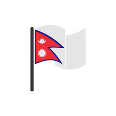 Nepal flags icon set, Nepal independence day icon set vector sign symbol