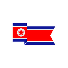 North Korea flags icon set, North Korea independence day icon set sign vector symbol