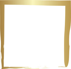 Grunge golden frame. Luxury design