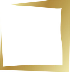 Grunge golden frame. Luxury design