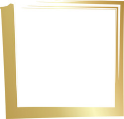 Grunge golden frame. Luxury design